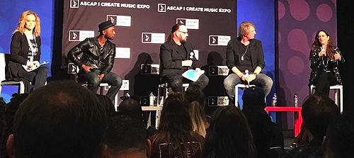 Alex and fellow panelists at 2017 ASCAP Expo